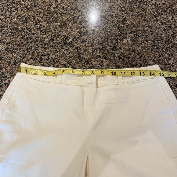 Holt Renfrew Women’s White Pinafore Snap Front Wide-Leg Pants Size 6 - Picture 8 of 13